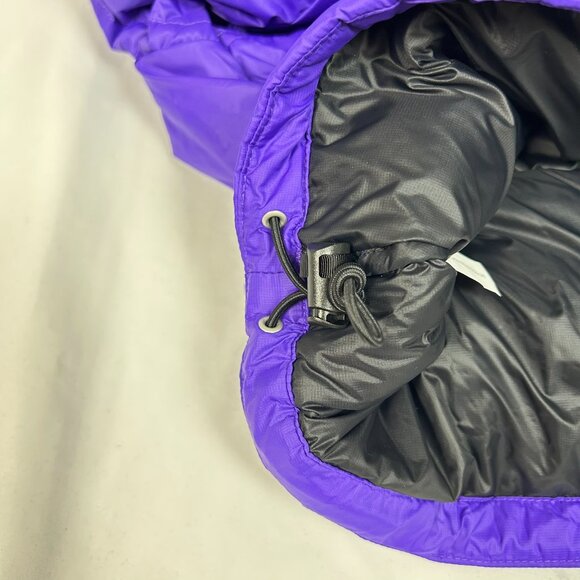The North Face Nuptse Short Women’s Jacket 2XL Peak Purple Down Puffer Hoodless - Picture 6 of 8
